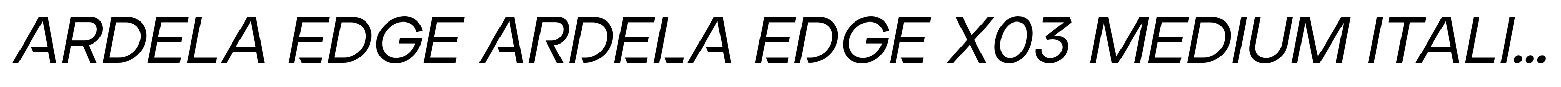 Ardela Edge ARDELA EDGE X03 Medium Italic